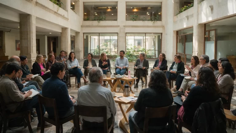 Estudiantes en el campus